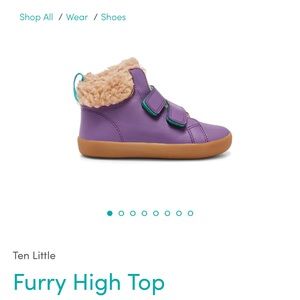 Ten Little furry high top (EUC) power purple